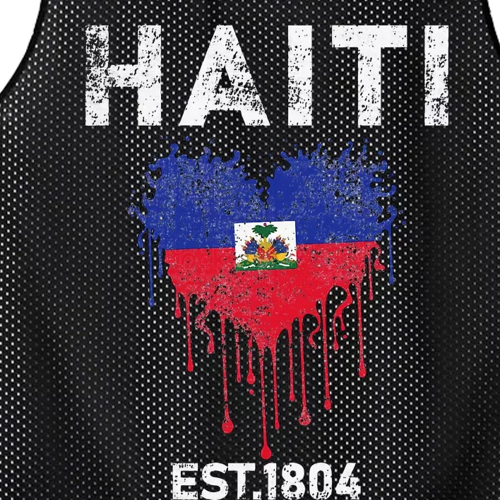 Haiti Flag Day Haitians Flag Pride Mesh Reversible Basketball Jersey Tank