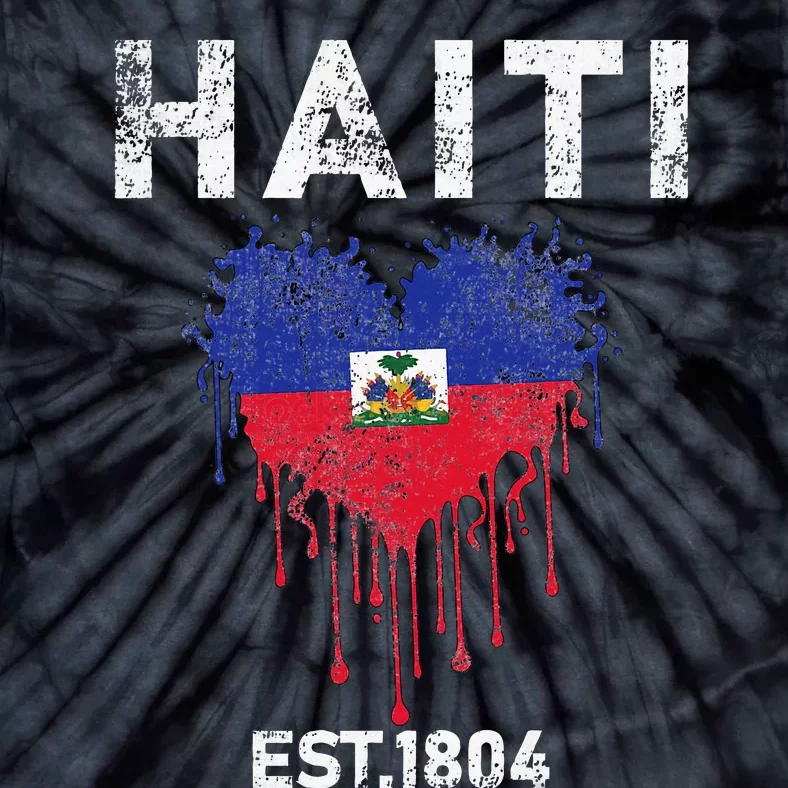 Haiti Flag Day Haitians Flag Pride Tie-Dye T-Shirt