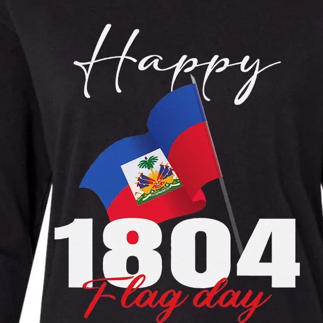 Haitian Flag Day Haiti 1804 for Proud haitian Womens Cotton Relaxed Long Sleeve T-Shirt