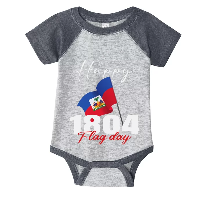 Haitian Flag Day Haiti 1804 for Proud haitian Infant Baby Jersey Bodysuit