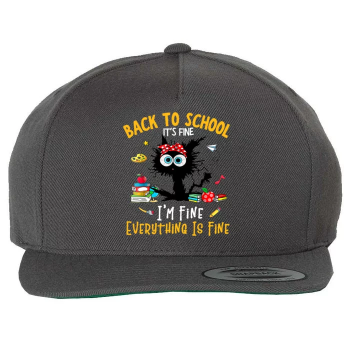 Happy First Day Of School Funny Back To School Teacher Wool Snapback Cap