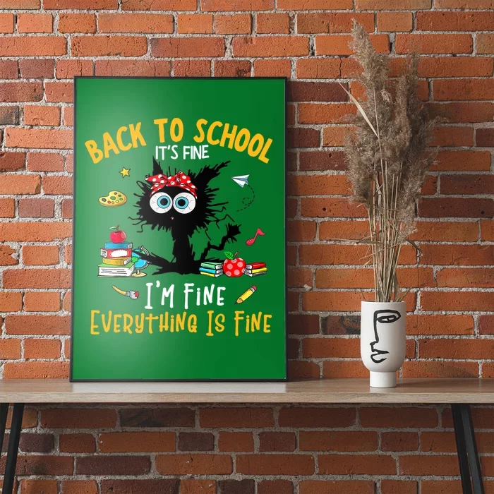 Happy First Day Of School Funny Back To School Teacher Poster