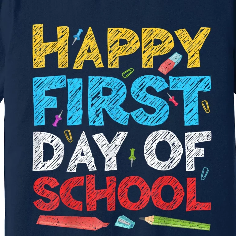 Happy First Day Of School Back To School Premium T-Shirt