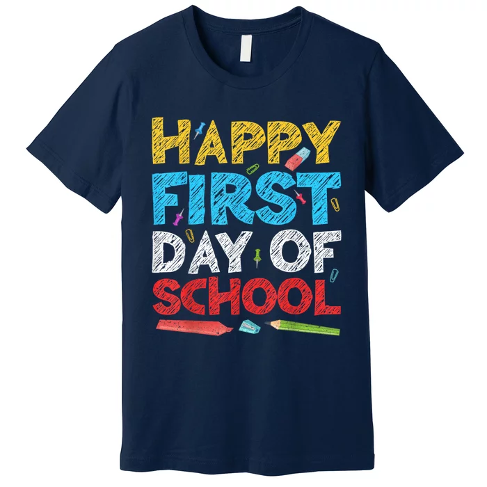 Happy First Day Of School Back To School Premium T-Shirt