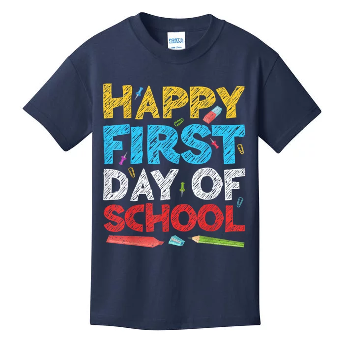 Happy First Day Of School Back To School Kids T-Shirt