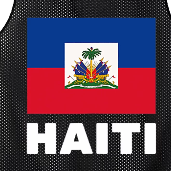 Haitian Flag Day Cool Haiti Flag Pride Mesh Reversible Basketball Jersey Tank