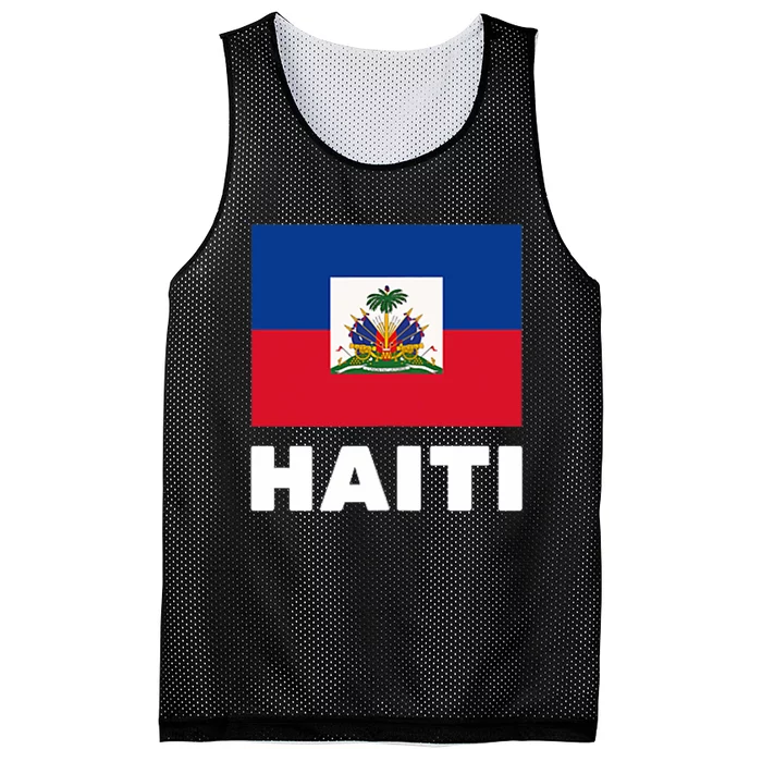 Haitian Flag Day Cool Haiti Flag Pride Mesh Reversible Basketball Jersey Tank