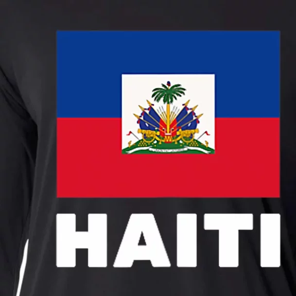 Haitian Flag Day Cool Haiti Flag Pride Cooling Performance Long Sleeve Crew