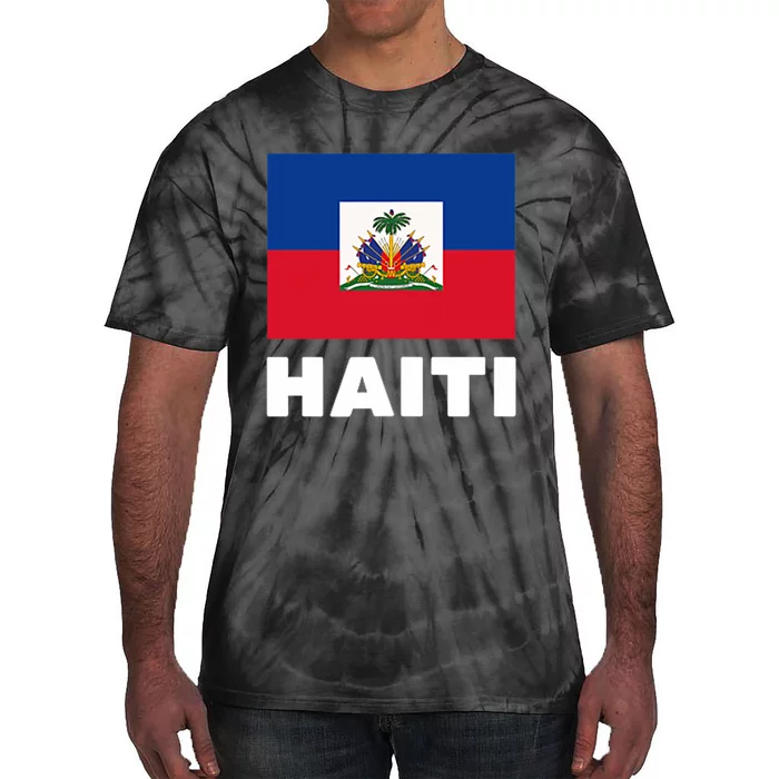 Haitian Flag Day Cool Haiti Flag Pride Tie-Dye T-Shirt