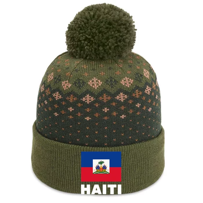 Haitian Flag Day Cool Haiti Flag Pride The Baniff Cuffed Pom Beanie