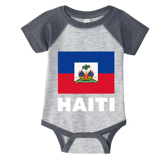 Haitian Flag Day Cool Haiti Flag Pride Infant Baby Jersey Bodysuit