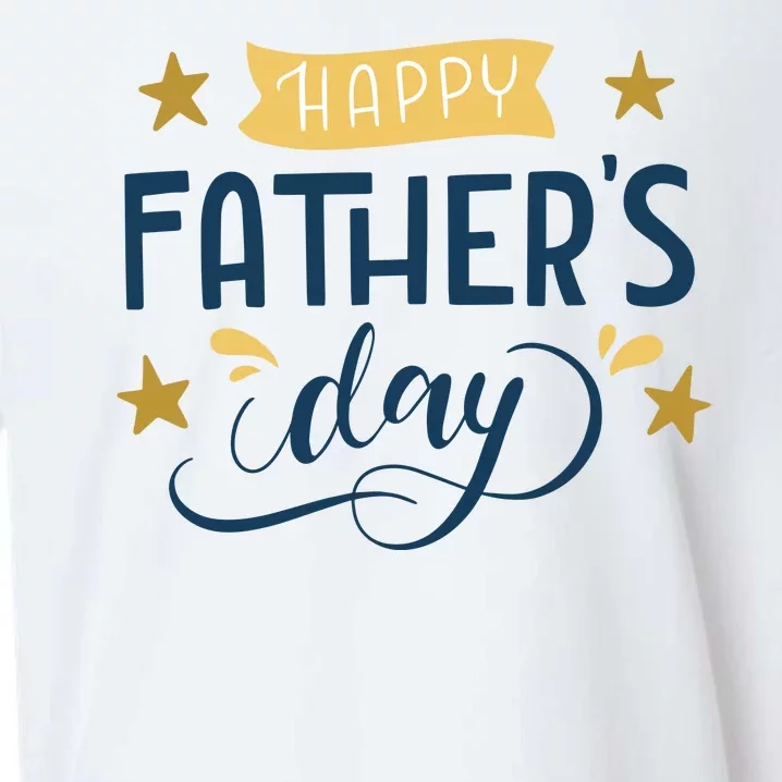 Happy Fathers Day Celebration Gift Sueded Cloud Jersey T-Shirt