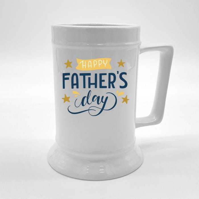 Happy Fathers Day Celebration Gift Front & Back Beer Stein