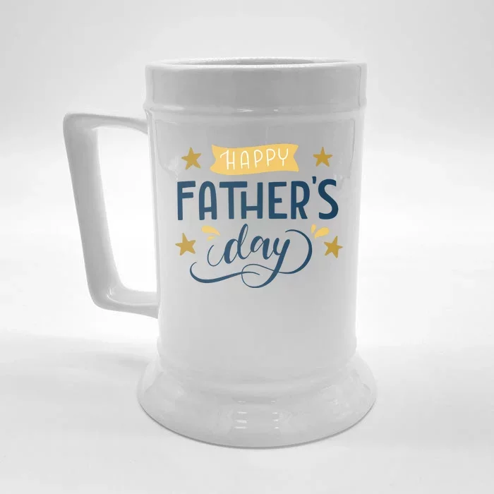 Happy Fathers Day Celebration Gift Front & Back Beer Stein