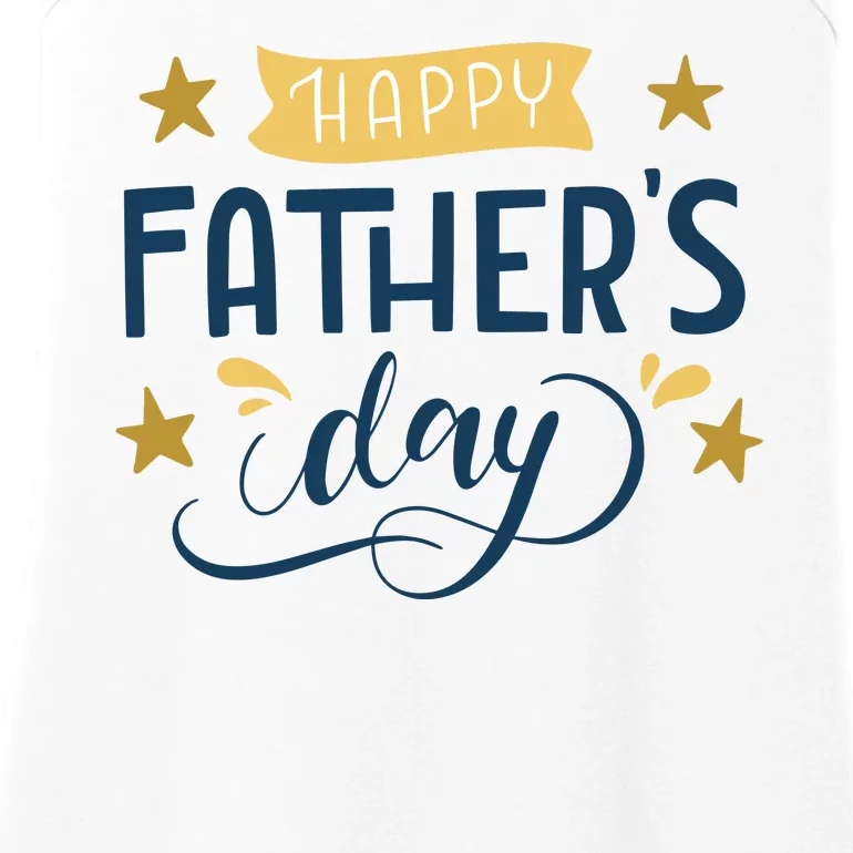 Happy Fathers Day Celebration Gift Ladies Essential Tank