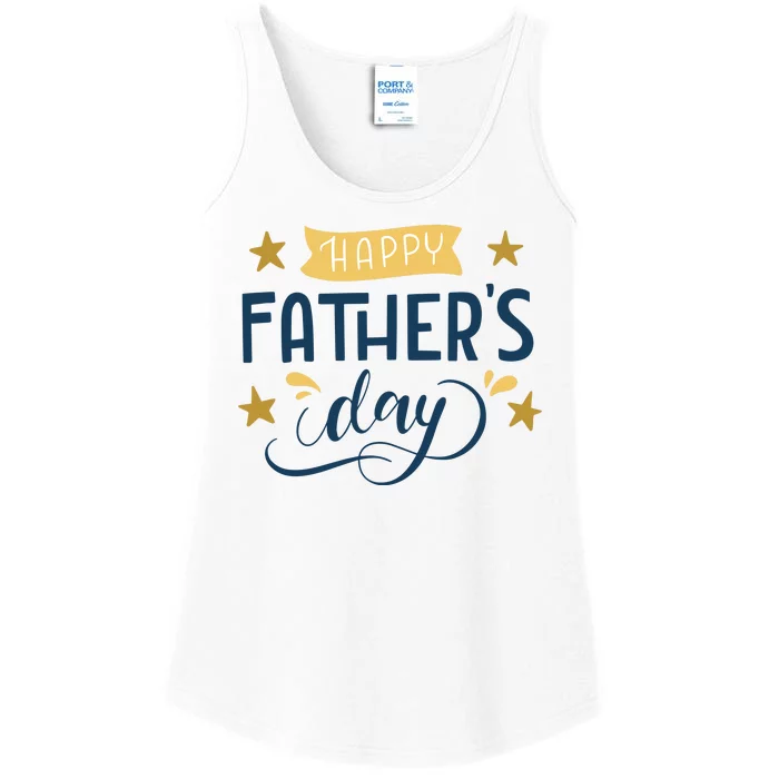 Happy Fathers Day Celebration Gift Ladies Essential Tank