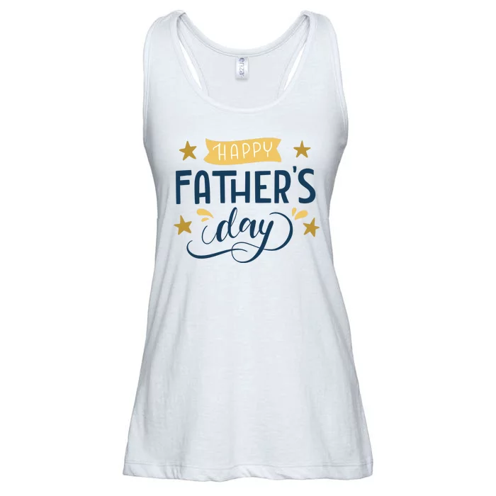 Happy Fathers Day Celebration Gift Ladies Essential Flowy Tank