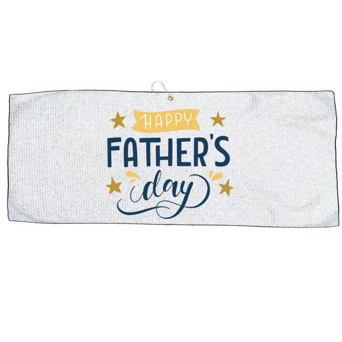 Happy Fathers Day Celebration Gift Large Microfiber Waffle Golf Towel