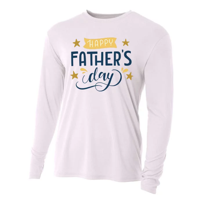 Happy Fathers Day Celebration Gift Cooling Performance Long Sleeve Crew