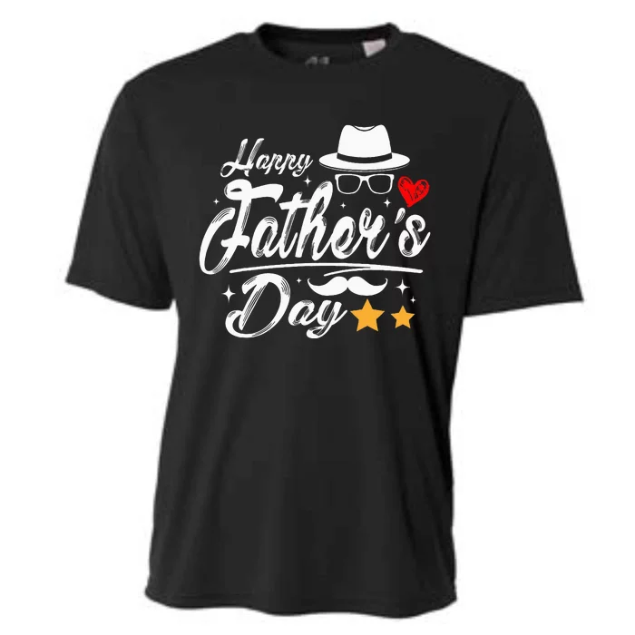 Happy Fathers Day 2024 For Dad Papa Cooling Performance Crew T-Shirt