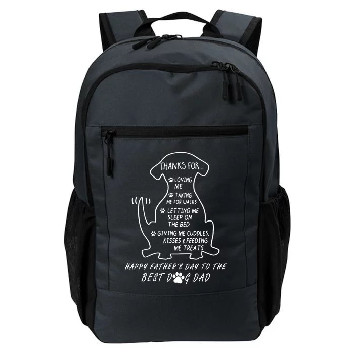 Happy FatherS Day To The Best Dog Dad Daily Commute Backpack