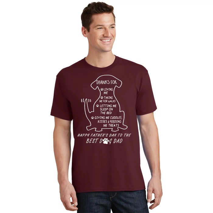 Happy FatherS Day To The Best Dog Dad T-Shirt