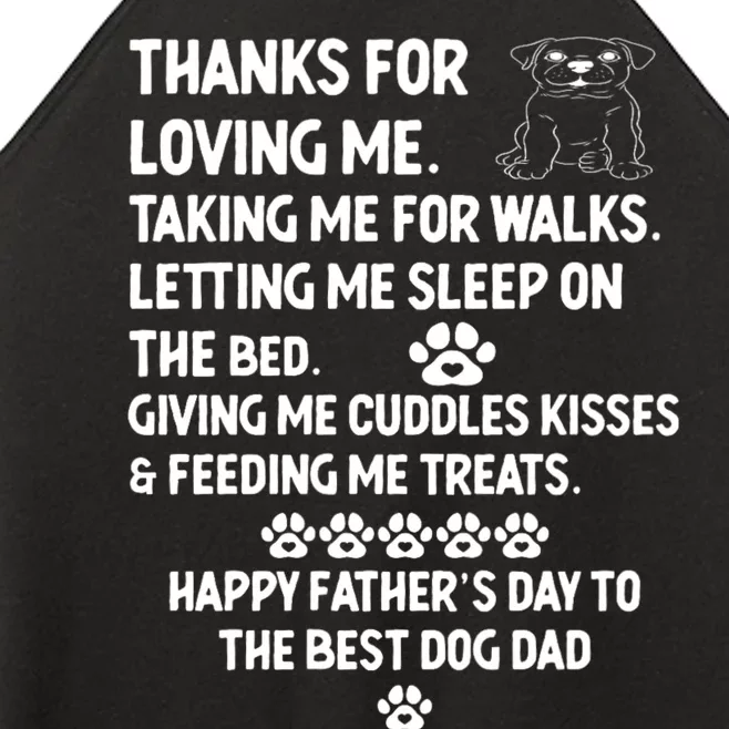 Happy FatherS Day Dog Dad Women’s Perfect Tri Rocker Tank