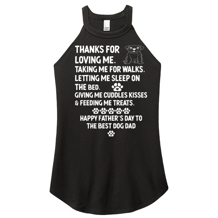 Happy FatherS Day Dog Dad Women’s Perfect Tri Rocker Tank