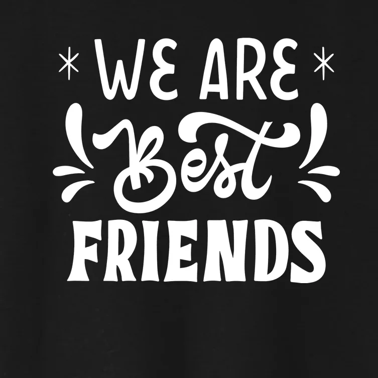 Happy Friendship Day Celebration Graphic Women's Crop Top Tee