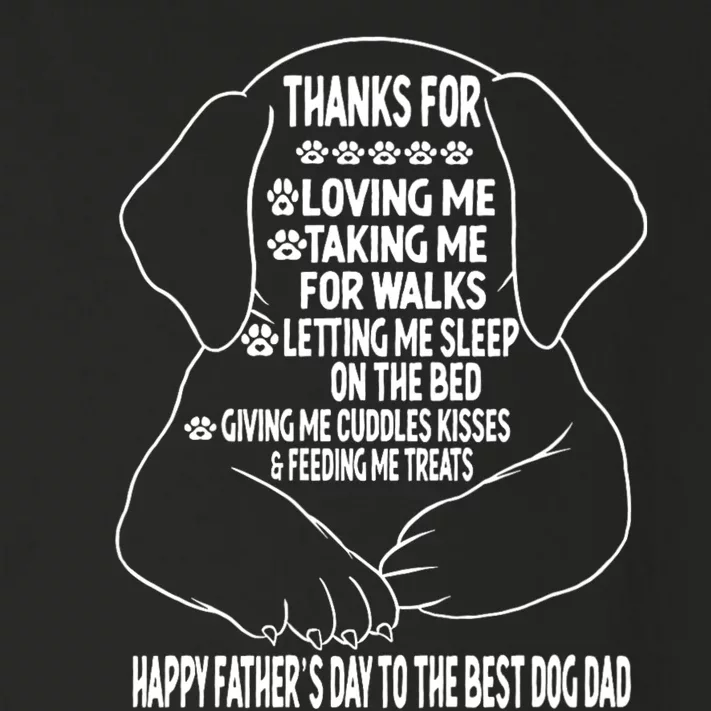 Happy FatherS Day Dog Dad Toddler Long Sleeve Shirt