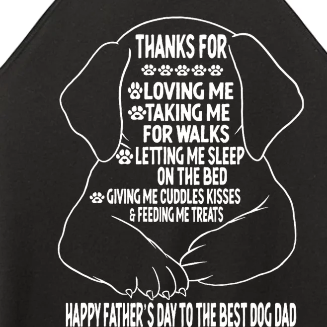 Happy FatherS Day Dog Dad Women’s Perfect Tri Rocker Tank