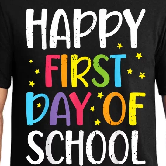 Happy First Day Of School Teacher Kids Child Back To School Pajama Set