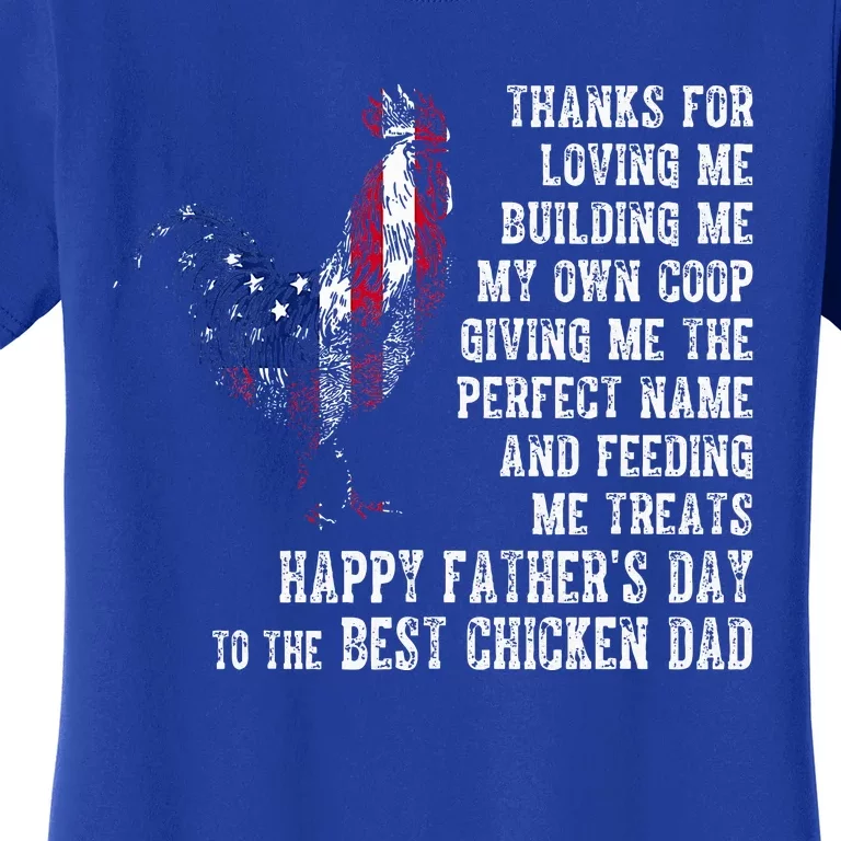 Happy FatherS Day To The Best Chicken Dad Women's T-Shirt