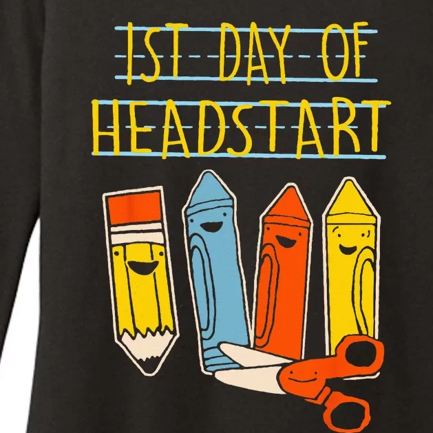 Happy First Day Of School Headstart Pencil Back To School Womens CVC Long Sleeve Shirt