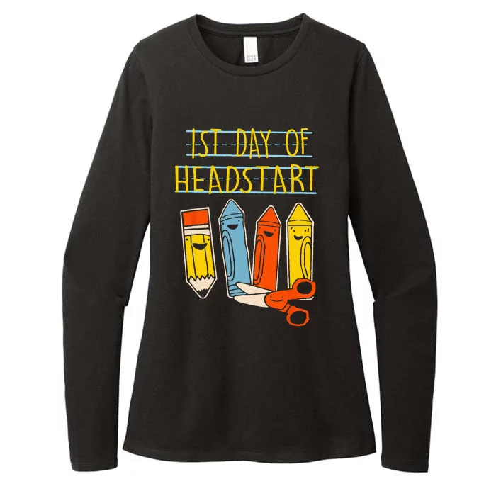 Happy First Day Of School Headstart Pencil Back To School Womens CVC Long Sleeve Shirt