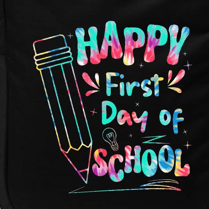 Happy First Day Of School Summers Out For School Impact Tech Backpack