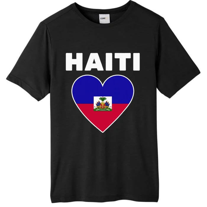 Haitian Flag Day Cool Haiti Flag Heart Pride ChromaSoft Performance T-Shirt