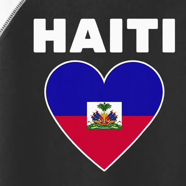 Haitian Flag Day Cool Haiti Flag Heart Pride Toddler Fine Jersey T-Shirt