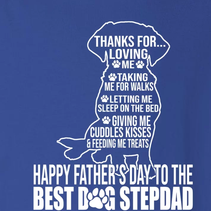 Happy Father's Day To The Best Dog Stepdad Proud Stepdad Cool Gift Toddler Long Sleeve Shirt