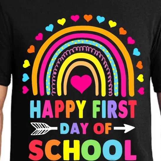 Happy First Day Of School Teacher Back To School Student Pajama Set