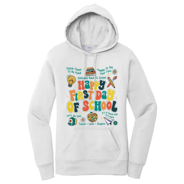 Happy First Day Of School Bruh We Back Women's Pullover Hoodie