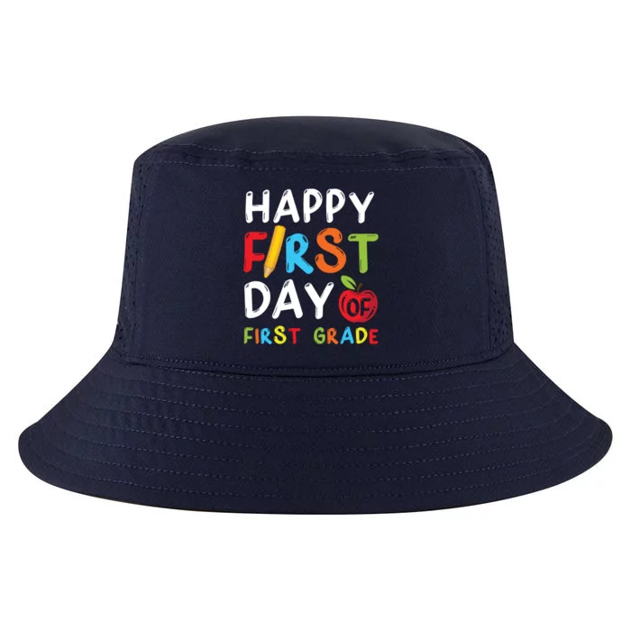 Happy First Day Of First Grade Student Teacher 1St Grade Gift Cool Comfort Performance Bucket Hat