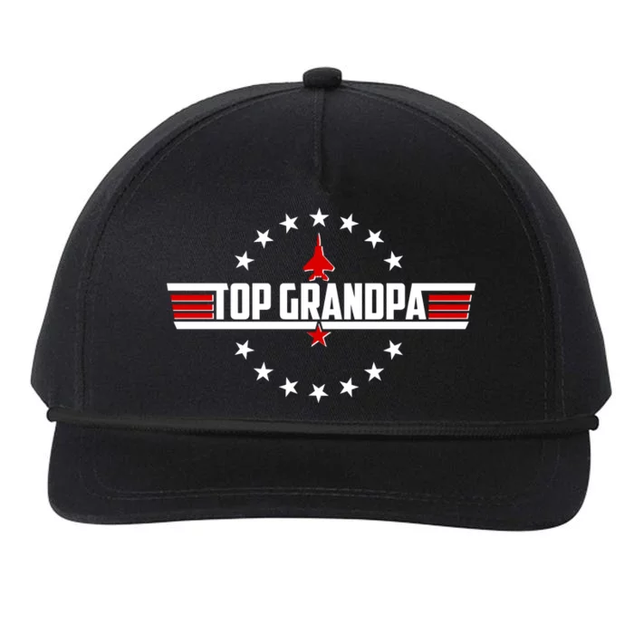 Happy Father's Day Top Grandpa Snapback Five-Panel Rope Hat