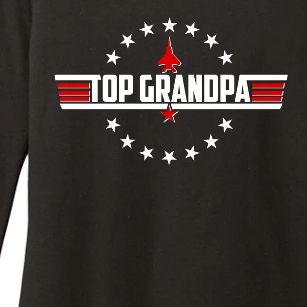 Happy Father's Day Top Grandpa Womens CVC Long Sleeve Shirt