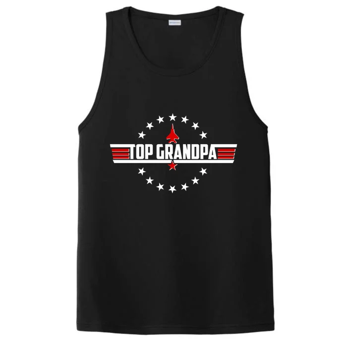 Happy Father's Day Top Grandpa Performance Tank