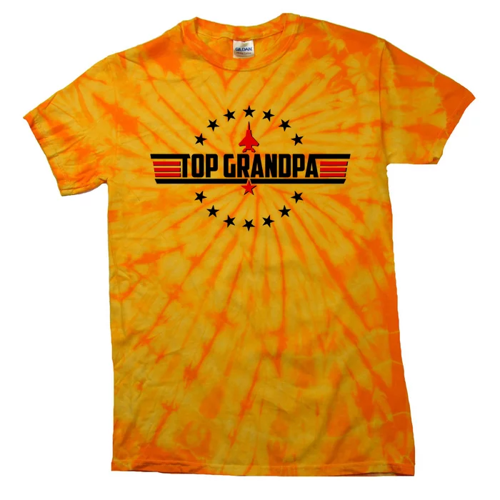 Happy Father's Day Top Grandpa Tie-Dye T-Shirt