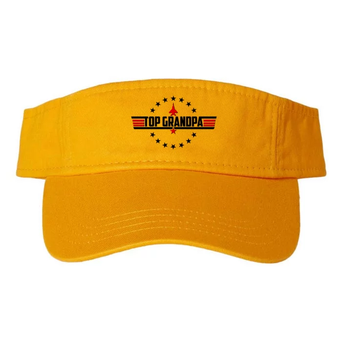 Happy Father's Day Top Grandpa Valucap Bio-Washed Visor