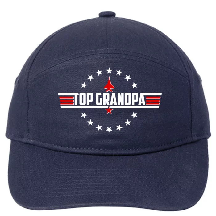 Happy Father's Day Top Grandpa 7-Panel Snapback Hat