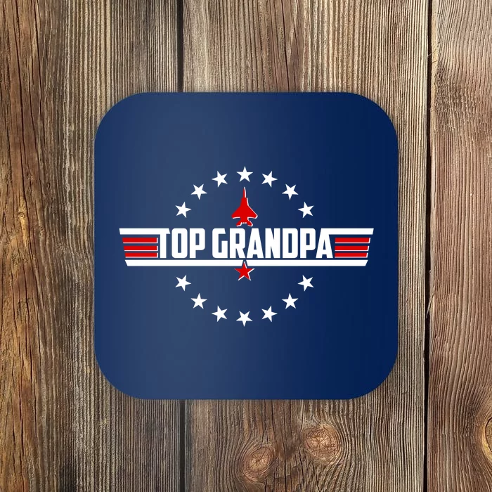 Happy Father's Day Top Grandpa Coaster