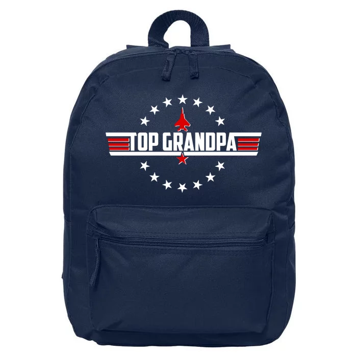 Happy Father's Day Top Grandpa 16 in Basic Backpack